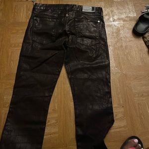 Red snakeskin 7 for all Mankind pants/jeans never worn tags still attached
